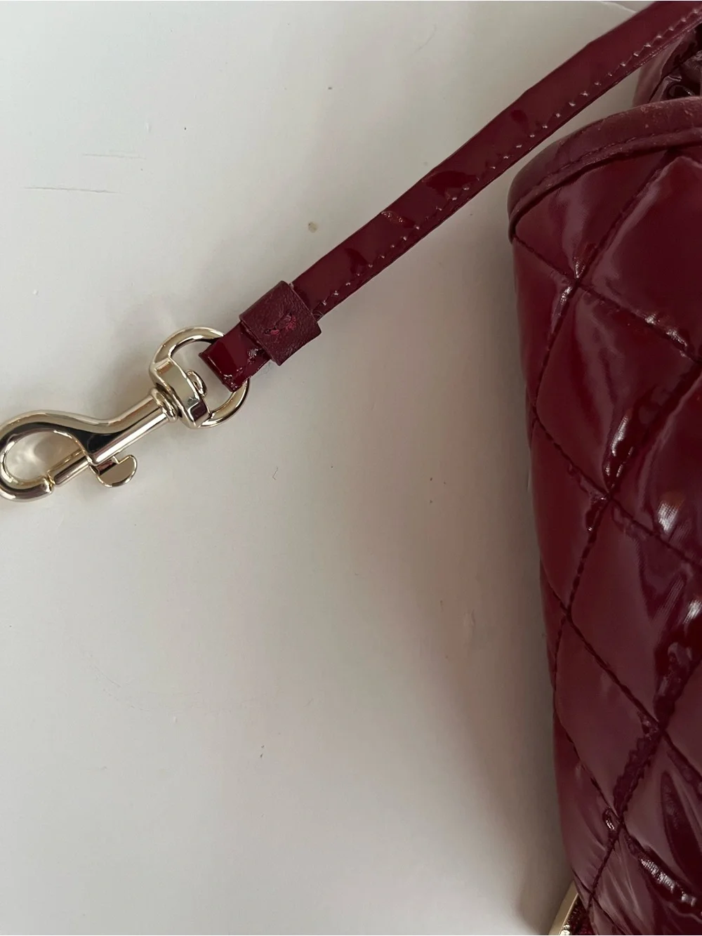 MZ Wallace Small Crosby Backpack in Cranberry Lacquer